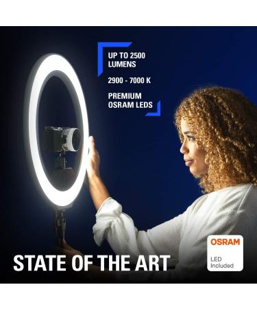 Elgato Ring Light - 2500 Lumens Premium Light for Streaming, TikTok, Instagram, Home Office - App-Adjustable Temperature and Brightness - Desk Clamp and Ball Mount - Mac, PC, iOS, Android - Buy Online on GoSupps.com