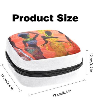 GIAPB African Woman Sanitary Napkin Storage Bag - Color1204 | Period Tampon Makeup Pad Pouch - Buy Online on GoSupps.com