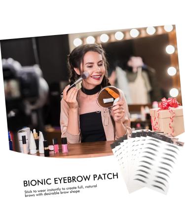 BELLIFFY 10pcs Imitation Eco Eyebrow Sticker Beauty Eyebrows Grooming Stickers Eyebrow Stickers Creative Eyebrows for Women Water Transfer Eyebrow Sticker Women Fake Eyebrows Black Eyebrows - Buy Online on GoSupps.com