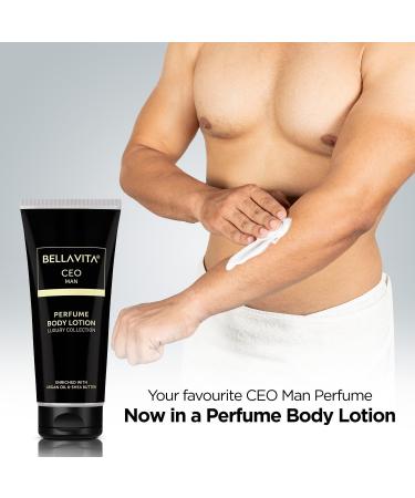 Luxury Body Perfume Lotion for Men - Bell a Vit - Nourishing & Hydrating with Argan Oil & Shea Butter | 200ml - Buy Online on GoSupps.com