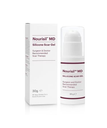 Nourisil MD - Silicone Gel for Scar Removal - Rapid Scar Reduction Therapy by Surgeons & Midwives - 30g Pack - Product Packaging May Vary