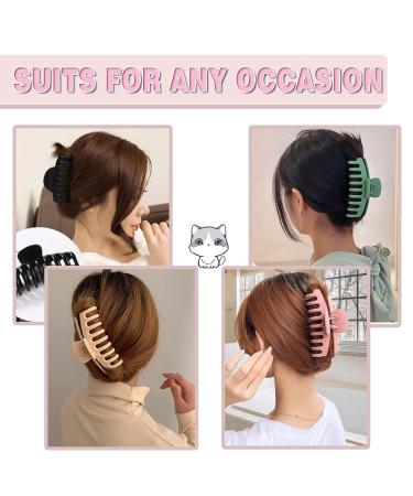Large Hair Clips Claw Clips FDBJulyy 8 Pack - Strong Hold Matte Hair Clips for Women & Girls - 2 Styles, 4 Colors - Ideal for Thick & Thin Hair - 90's Vintage Design - Buy Online on GoSupps.com