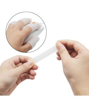 Buy 12 Silicone Gel Finger Protectors - Fingertip Cots for Cracked Skin & Nail Protection - International Shipping Available - Buy Online on GoSupps.com
