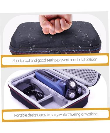 Minkissy 4-Piece Hard Razor Storage Bag | Shockproof Shaving Container for Hair Clippers & Scissors | Perfect Gift for Father's Birthday - Buy Online on GoSupps.com