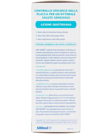  Sunstar GUM Paroex Mouthwash 0.06% CHX 500ml 6er Advantage Pack (6 x 500 ml) - Buy Online on GoSupps.com