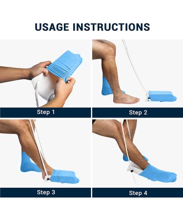 OPOVE Sock Aid for Elderly, Disability, Pregnant Women - Premium Helper with Adjustable Cords - Buy Online on GoSupps.com