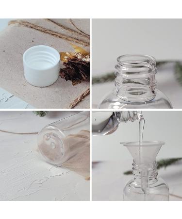 Set of 4 Travel Bottles 100ml - Leak-Proof Empty Plastic Containers for Toiletries Shampoo & Conditioner | Perfect for Traveling - Buy Online on GoSupps.com