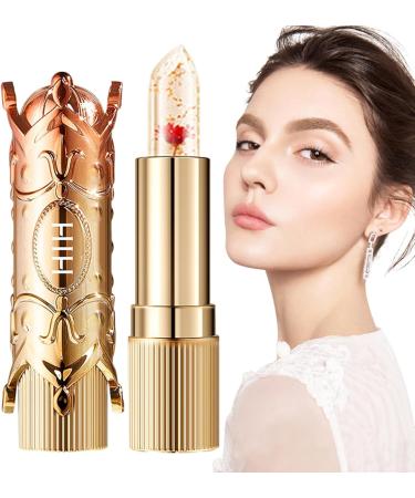 Jildouf Flower Jelly Color-Changing Lipstick Warm Fog-Sensitive Lip Balm - Nourishing Color-Changing Temperature Gelatin Lip Balm Flower Lipstick - Buy Online on GoSupps.com