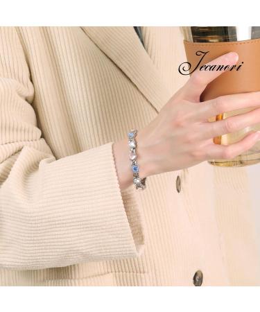 Jecanori Titanium Steel Magnetic Bracelets and Rings Set for Women with Ultra Strength Magnets - LH-Colorful | Includes Removal Tool and Gift Box - Buy Online on GoSupps.com