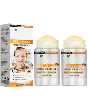 Bee Venom Firming Serum Stick Firming anti-Wrinkle Cream Lifts and Tightens the Skin Effectively Solving Wrinkles and Fine Lines Natural Bee Venom Serum for All Skin Types (2PCS)
