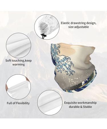 Ocean Boat Japan Mount Fuji Neck Gaiter Face Mask Scarf Dust Sun Protection Cool Lightweight Windproof Breathable Fishing Hiking Running Cycling - Buy Online on GoSupps.com