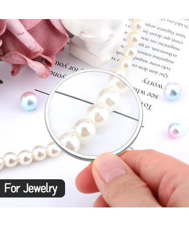 Greoer 5X Gold Monocle Magnifying Glass Pendant Monocle Eyeglass Old Man Costume Gentleman Costume for Reading Fancy Dress Party Role Play Sliver - Buy Online on GoSupps.com