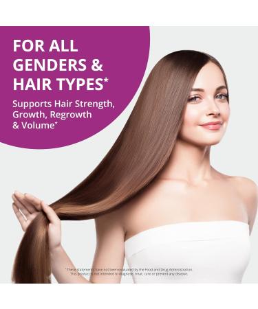 NuBest Hair Xtra - Advanced Hair Growth Vitamins with Biotin, Zinc, MSM, B Vitamins, Choline - Supports Healthy Hair Growth, Volume & Strength - 60 Capsules | 1 Month Supply - For Men & Women - Buy Online on GoSupps.com