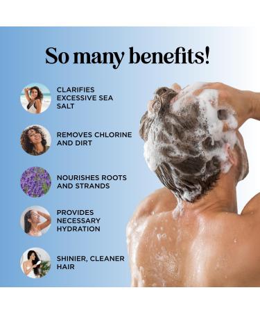 After Swim Shampoo for Kids & Adults - Chlorine Removal Clarifying Shampoo with Tea Tree & Rosemary - Gentle Swim Shampoo for Swimmers - Buy Online on GoSupps.com