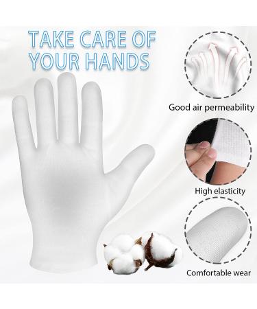 Buy Reusable White Cotton Gloves for Moisturizing Dry Hands & Eczema | Perfect for Sleeping | International Shipping - Buy Online on GoSupps.com