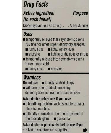 FUSION SHOP STORE Smart choices meaningful life! Diphenhydramine 25mg Tablets- Allergy Relief Hcl 100ct (Pack of 1) - Buy Online on GoSupps.com