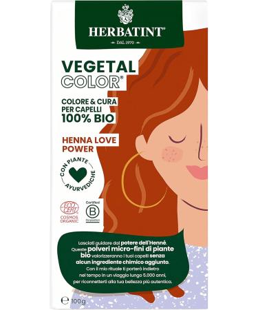 Herbatint Vegetal Color - 100% natural and organic vegetable coloring HENNA LOVE POWER - Pure henna 100 gr - Buy Online on GoSupps.com