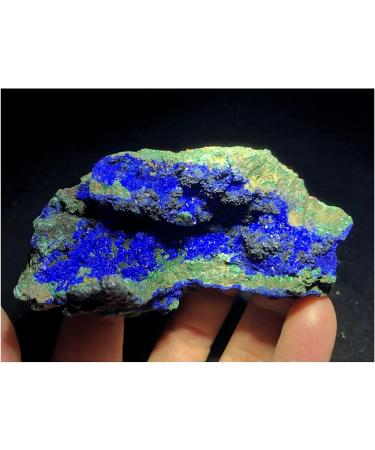 Azurite 318.8gRare Natural Quartz Crystal Natural Azurite Malachite Gemstone paragenetic Stone aural Natural Rough Stone Crystal - Buy Online on GoSupps.com