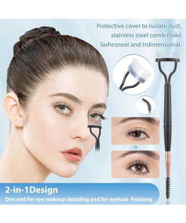 7Pcs Fan-Shaped Eyelash Brush Set | Eyebrow Comb & Mascara Applicator | Double-Head Brow Brushes for Flawless Eye Makeup - Buy Online on GoSupps.com