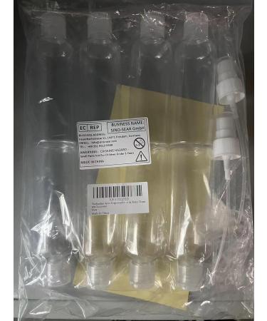 4-Pack 300ml Refillable Shampoo & Lotion Bottles with Waterproof Labels | Empty Soap Pump Dispenser - Buy Online on GoSupps.com
