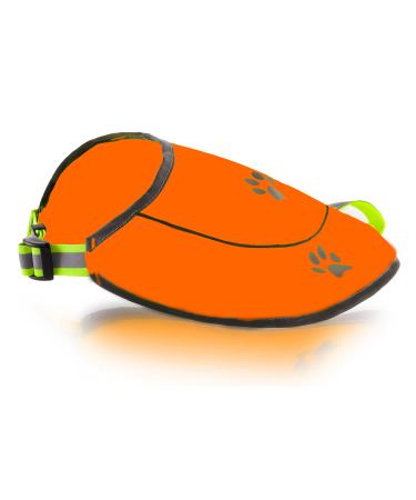 Dog West Safety Reflective Hunting Waterproof Venue for the best view of the day and night with closures connectors Comfortable Settings XS S M L XL XXL Orange/yellow (XL Orange) - Buy Online on GoSupps.com