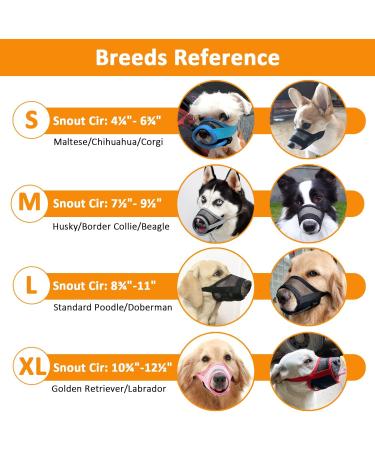 Buy Mayerzon Dog Muzzle - Adjustable Velcro Breathable Airline Approved for Small Medium & Large Dogs - Anti-Bark & Chew (Blue S+) - Buy Online on GoSupps.com