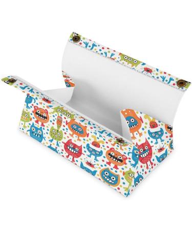 Tissue Box Cover Tissue Box Holder Cartoon Monster Pattern Print Tissue Holder Travel Tissue Packs Facial Paper Holder Decorative Holder - Buy Online on GoSupps.com