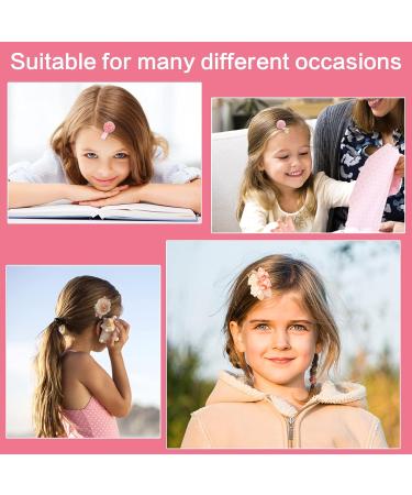 Ruicaifu 8 Pieces Flower Hair Clips for Girls - Perfect Children's Day Gift | Hair Jewelry for Kids - Buy Online on GoSupps.com