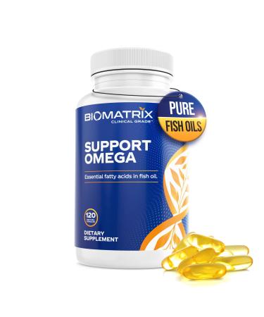 Support Omega EPA DHA Omega 3 Fish Oil Supplement - Cardiovascular, Musculoskeletal Support (120 Gel Capsules)