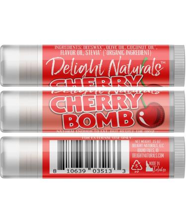 Cherry Bomb Lip Balm Set of Three - Nourishing & Hydrating | International Shipping Available - Buy Online on GoSupps.com