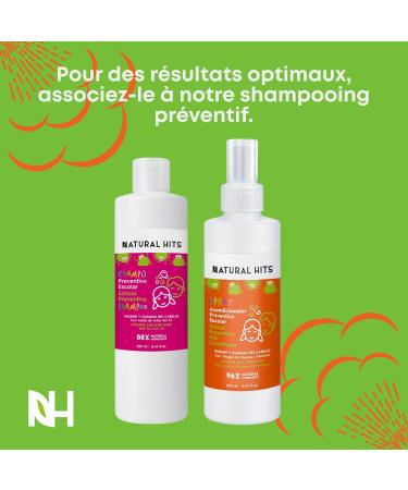Spray Conditionneur Anti Poux Preventif avec Quassia et Vinaigre de Fruits - Empeche les poux de s adherer aux cheveux - Convient aux cuirs chevelus sensibles - 250 ml - Buy Online on GoSupps.com
