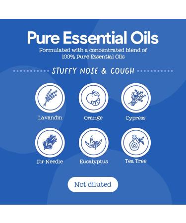 Oilogic Baby Essential Oil Vapor Drops for Diffuse & Humidifier 2-Pack Set with Stuffy Nose & Cough + Slumber & Sleep - Baby Aromatherapy Oil is Safe for Babies Kids & Toddlers Vapor Drops + Chest Rub - Buy Online on GoSupps.com