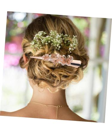 minkissy hair clips clip ins hair accessories hair barrettes hair jewelry hair bling rhinestone hair barrette fancy clips for women vintage horn clip crocodile skin hairpin Metal - Buy Online on GoSupps.com