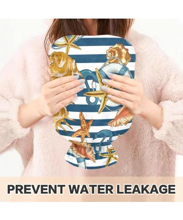 Shop Naanle Stripes Seestern Ocean Hot Water Bottle - 2L Transparent Cover for Pain Relief & Therapy | Ideal for Bed Hands & Feet - Buy Online on GoSupps.com