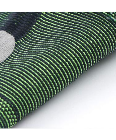 Buy 1pc Silicone Ankle Brace - Ankle Support Sleeve for Running & Sprains - Comfortable Black & Green Ankle Pads - Buy Online on GoSupps.com