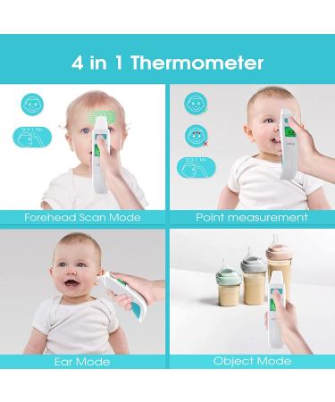Digital Ear Thermometer for Adults and Kids - Fast Reading Baby Thermometer with Fever Alarm - Buy Online on GoSupps.com
