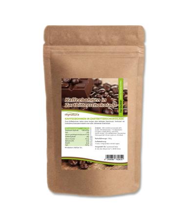 Jeske Sports Supplies Mynatura Coffee beans in soft bitter chocolate coffee beans covered in chocolate baking snack sweet coffee aroma bag 3 x 1000 g