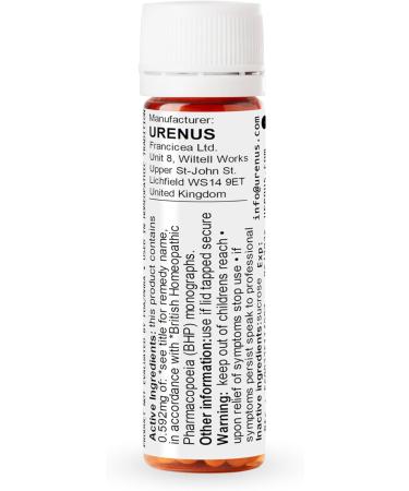 Nux Vomica 30C Homeopathic Remedy - 200 Pellets | Urenus - Shop Internationally - Fast Shipping - Buy Online on GoSupps.com