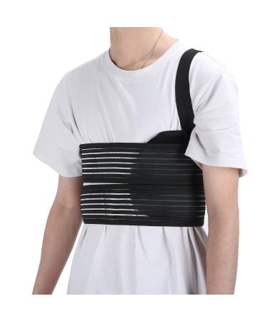 Adjustable broken rib support elastic chest wrap belt breathable rib chest protection belt for unisex men compressed and supported broken and postoperative ribs (L) - Buy Online on GoSupps.com