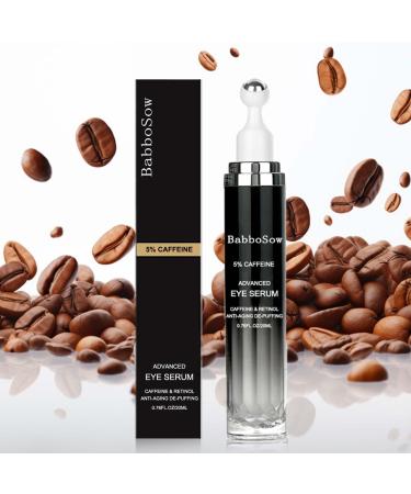 Caffeine Eye Cream Caffeine Eye Serum Under Eye Cream Dark Circles Eye Cream for Dark Circles and Puffiness with 360 Roller Anti-Ageing Reduces Puffiness Wrinkles & Fine Lines