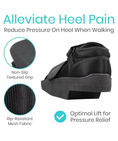 Vive Wedge Post-Op Shoe - Offloading Boot for Heel or Ankle Pain - Medical Foot Recovery (Men's 9.5-11.5/Women's 8.5-10) Large - Buy Online on GoSupps.com