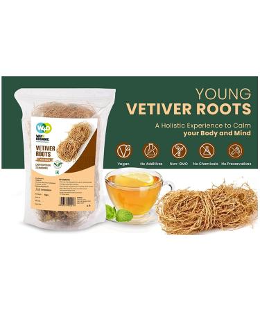 Vetiver Root (50g) Young Roots | Natural Herbal Coolant - Way4Organic - Buy Online on GoSupps.com