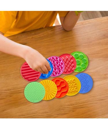 Generic 10pcs Sensory Discs Mat Sensory Circles Learning Activities Sensory Pads Silicone Sensory Mats for - Buy Online on GoSupps.com
