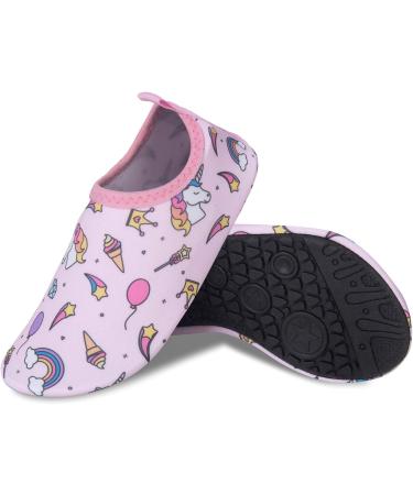 Hmiya Girls' Bathing Shoes - Water Shoes for Toddlers Beach & Pool - Pink Aquasque Surf Shoes Size 28/29 EU - Buy Online on GoSupps.com