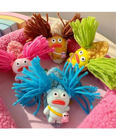 hgnxa Adorkable Hair Clip Plaits Funny Clown Hairpin Cute Bangs Clip Hairpin Plaits Headress for Women Girls Ladies Yellow - Buy Online on GoSupps.com