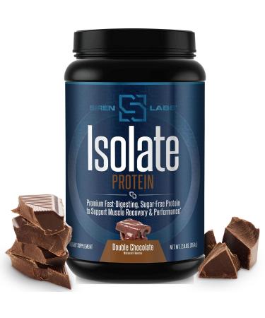 Siren Labs Isolate Premium Whey Protein Powder Keto Isolate and Hydrolysate with Amino Acids Including Glutamine for Lean Muscle Growth and Recovery - Decadent Chocolate (30 Servings)