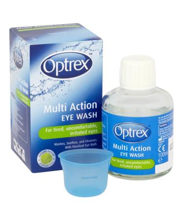 Optrex Multi-action Eye Wash 100ml - Soothes, Cleanses, and Refreshes Eyes - Buy Online on GoSupps.com