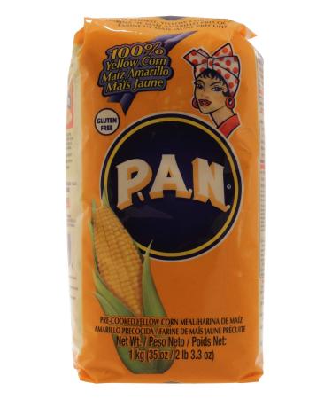 P.A.N. Pre-Cooked Yellow Corn Meal 1kg / P.A.N. Farine de ma s Jaune pr cuite 1kg