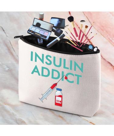 CENWA Diabetes Insulin Makeup Bag | Diabetic Supply Zipper Pouch | Ideal Diabetes Awareness Gift for Insulin Addicts - Buy Online on GoSupps.com