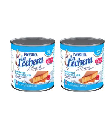 Nestle La Lechera Sweetened Condensed Milk, (2 Pack, Total of 28oz)